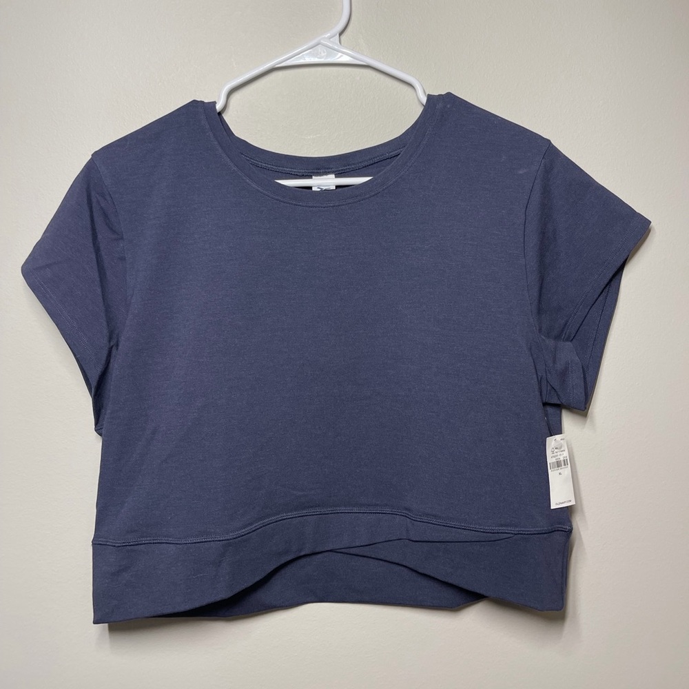 Old Navy Blue Cropped Workout Top